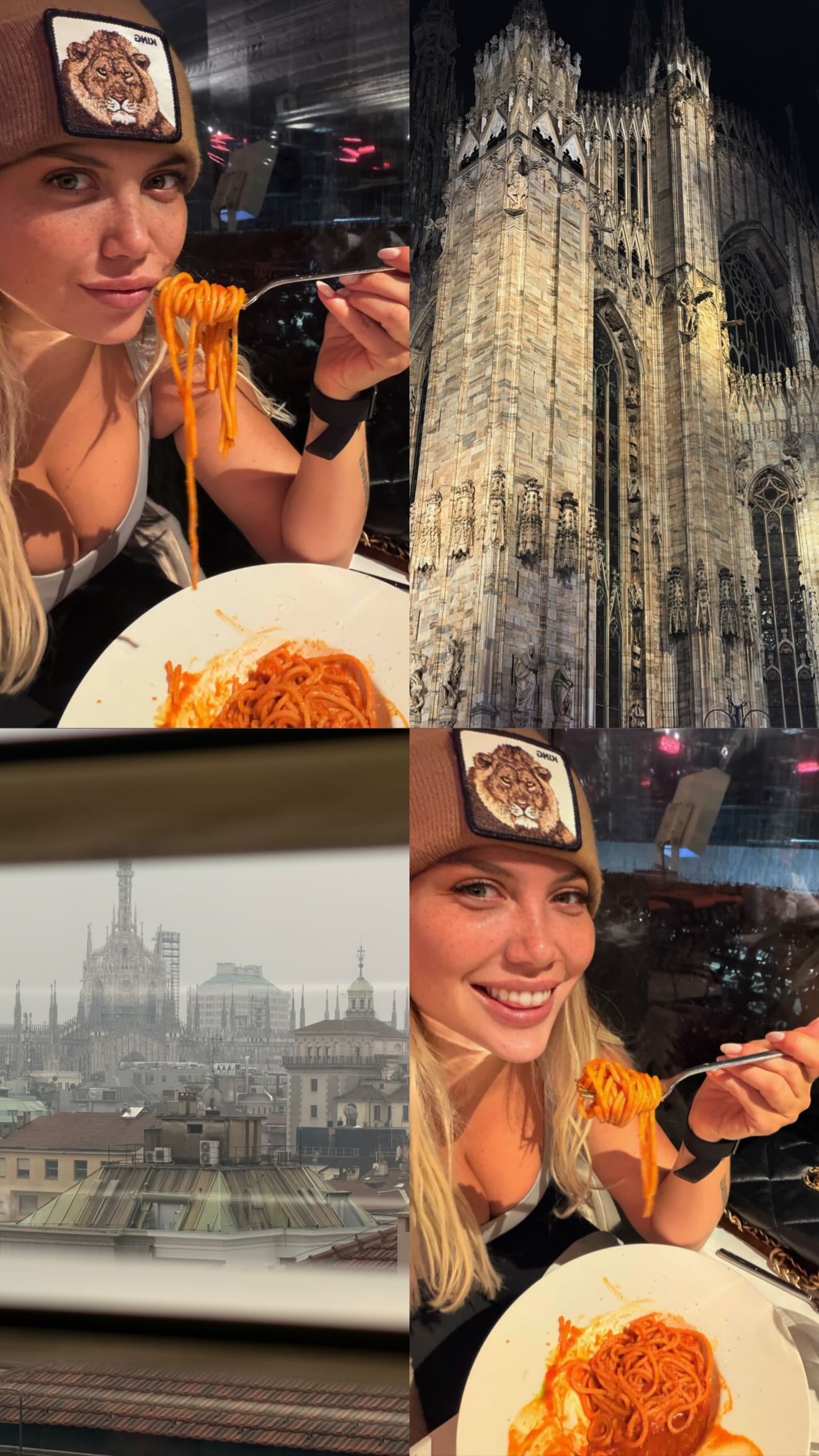 Wanda Nara viaja a Italia tras finalizar MasterChef Celebrity para disfrutar de unos días junto a Martín Migueles (Instagram)