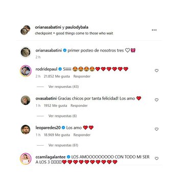 El anuncio del embarazo de