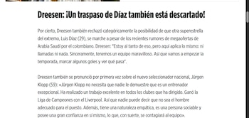 Así fue como se informó sobre cómo Bayern Múnich descartó el fichaje de Luis Díaz al fútbol saudí-crédito Bild