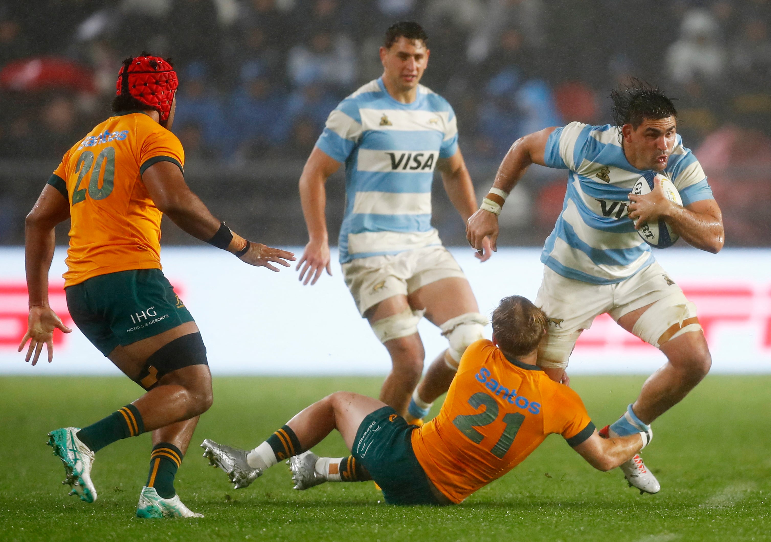 Los Pumas enfrentarán a Australia en Mendoza (REUTERS/Cristina Sille)