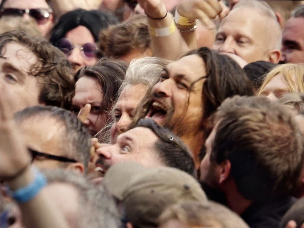 Jason Momoa vivió la celebración desde el público, destacando como uno de los fanáticos más entusiastas del histórico evento (X)