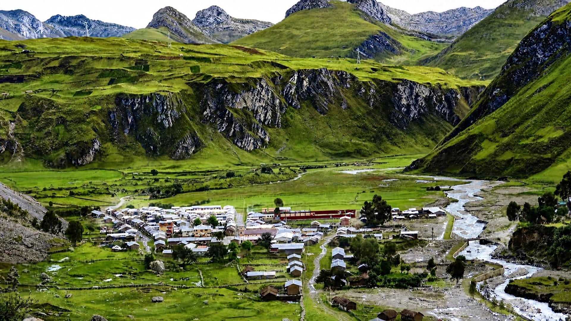 El distrito de Queropalca, ubicado en la provincia peruana de Lauricocha, se extiende en un valle landino rodeado de montañas.