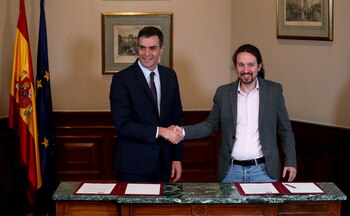 Pedro Sanchez y Pablo Iglesias