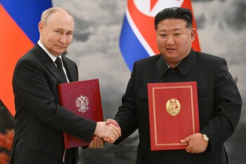 Vladimir Putin y Kim Jong