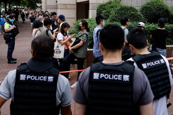 El juicio también puso de relieve las desavenencias entre los acusados, que pertenecen a diferentes facciones dentro del espectro político prodemocracia de Hong Kong (REUTERS/Tyrone Siu)