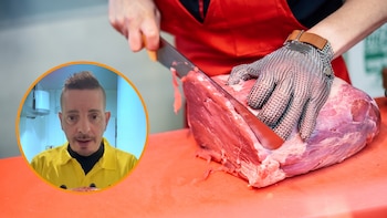 Mariano Sánchez, carnicero: “Este hueso es el mejor para preparar caldos con mucha gelatina, pero nadie lo pide en la carnicería”