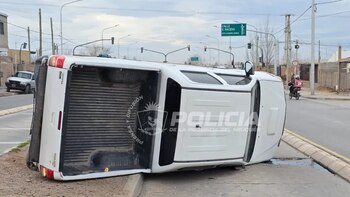 Neuquén: volcó tras una larga