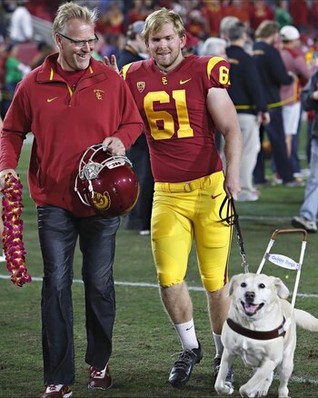 Jake Olsen en el campo