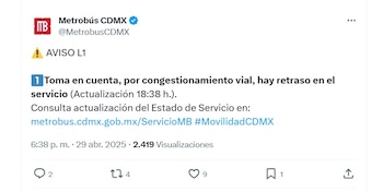 (X/ @MetrobusCDMX)