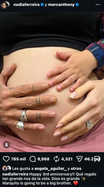 Marc Anthonytendrá un segundo hijo