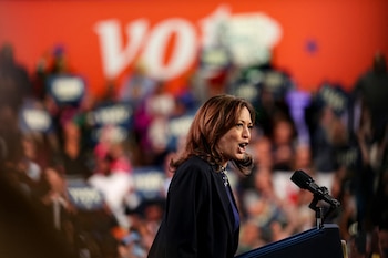 La candidata demócrata a la