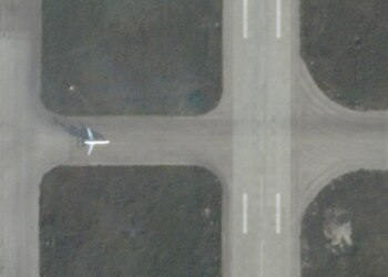 Una imagen satelital, según el