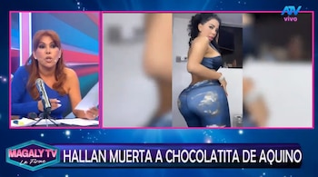 Hallan muerta a Raiza Martínez, ‘La Chocolatita’, influencer relacionada con Pedro Aquino. Captura: Magaly Tv La Firme.