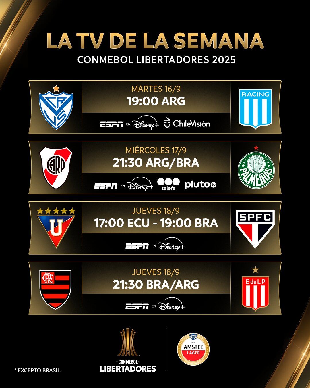 Dónde ver Flamengo vs Estudiantes por la Copa Libertadores 2025