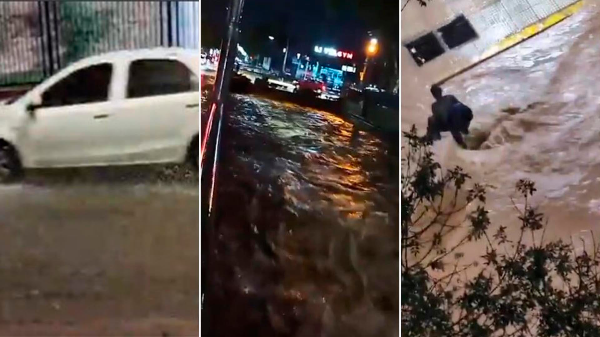 Fuertes lluvias provocaron inundaciones y calles anegadas en varias localidades de Mendoza