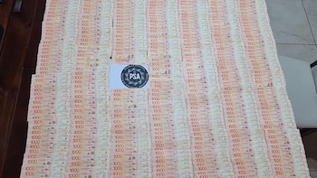 Parte del dinero secuestrado a