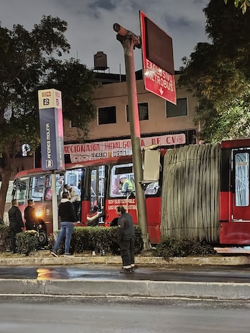 El Metrobús suspendió el servicio