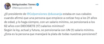 Melquisidec Torres, periodista, custionó que