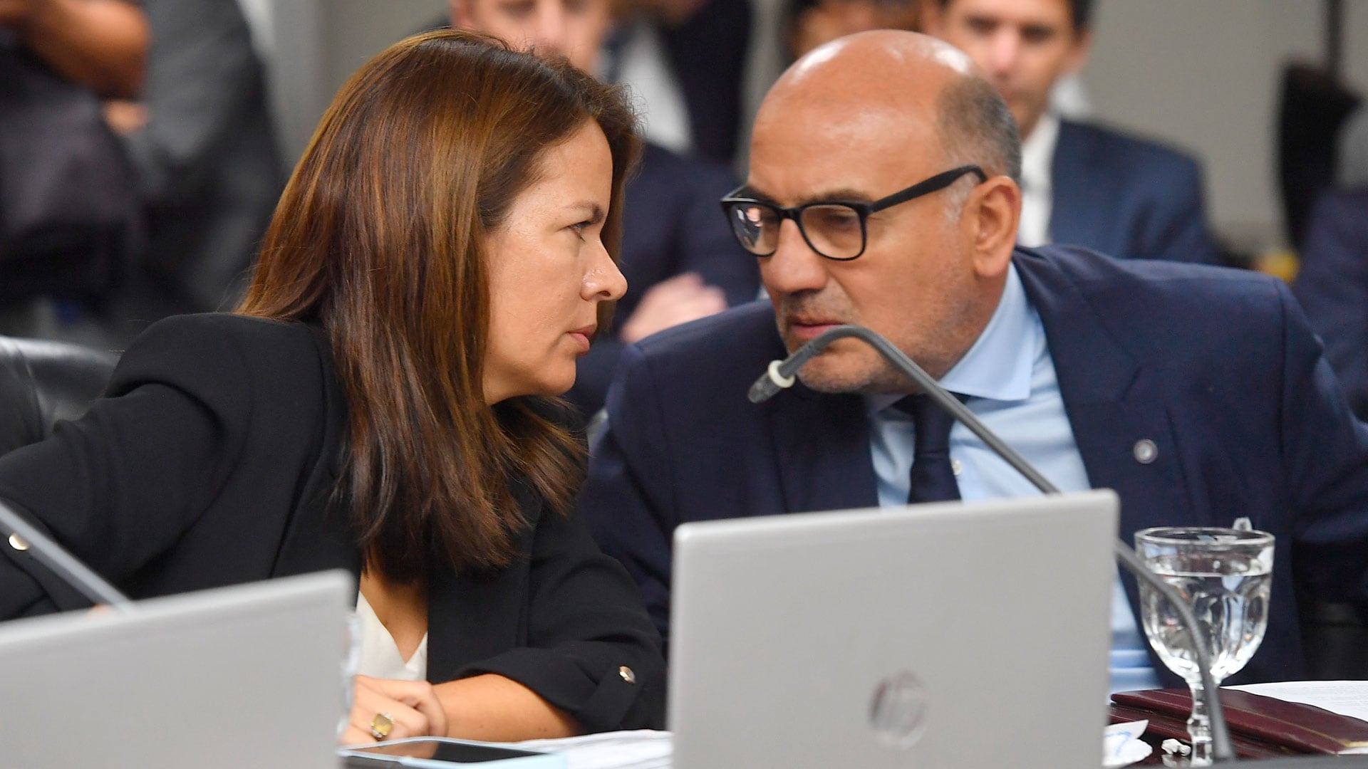 Los jueces Agustina Díaz Cordero y Diego Barroetaveña, integrantes del Consejo de la Magistratura de la Nación (Maximiliano Luna)