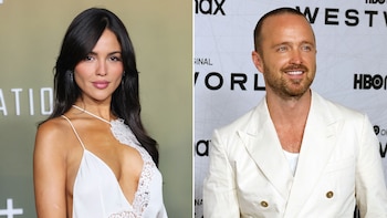 Eiza González y Aaron Paul