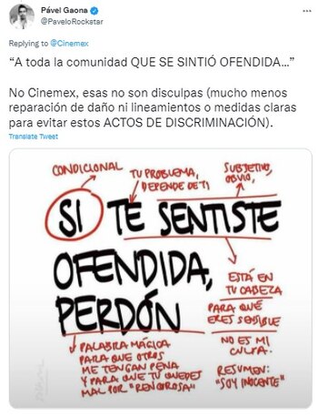 Mucha gente criticó el posicionamiento