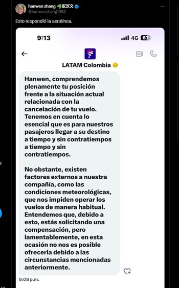 La usuaria Hanwen Zhang compartió