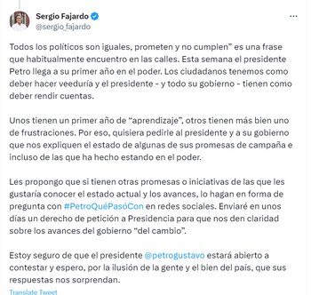Trino de Sergio Fajardo