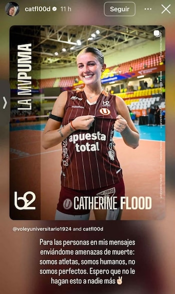Catherine Flood se pronunció a