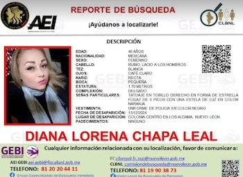 Ficha de búsqueda de Diana