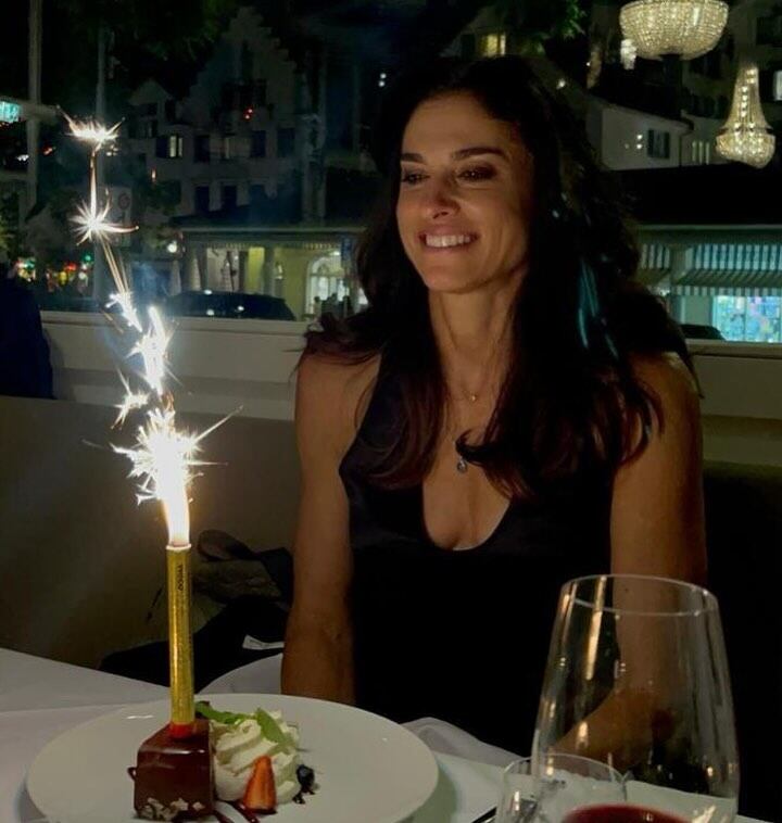 El festejo de cumpleaños de Gabriela Sabatini el 16 de mayo, cumplió 55