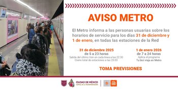 Estos serán los horarios de