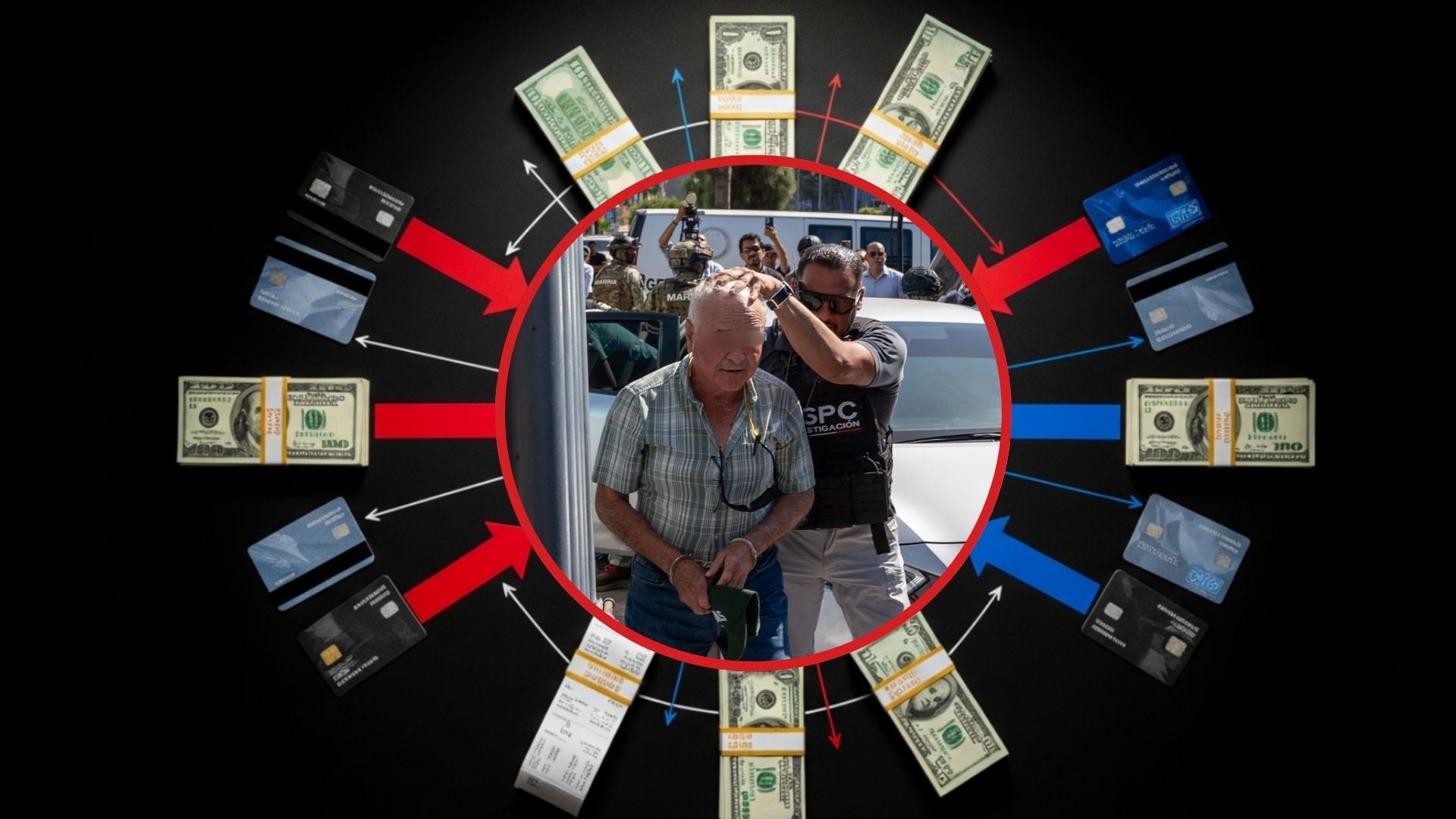 Cuentas puente y transferencias internacionales: así lavaba dinero la red de huachicol de Ernesto Ruffo según la FGR. (Anayeli Tapia/Infobae)