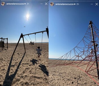 Las imágenes que compartió Antonela