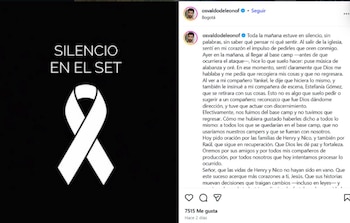 Al conocer la noticia del ataque, De León lamentó no haber podido advertir a todo el equipo y pidió oración por las víctimas y sus familias - crédito @osvaldodeleonof/ Instagram