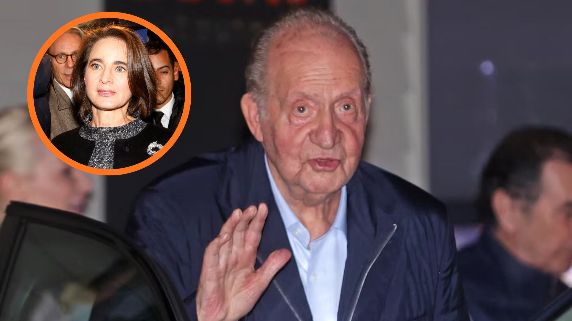 El rey Juan Carlos y Laurence Debray, en montaje de Infobae (Europa Press)