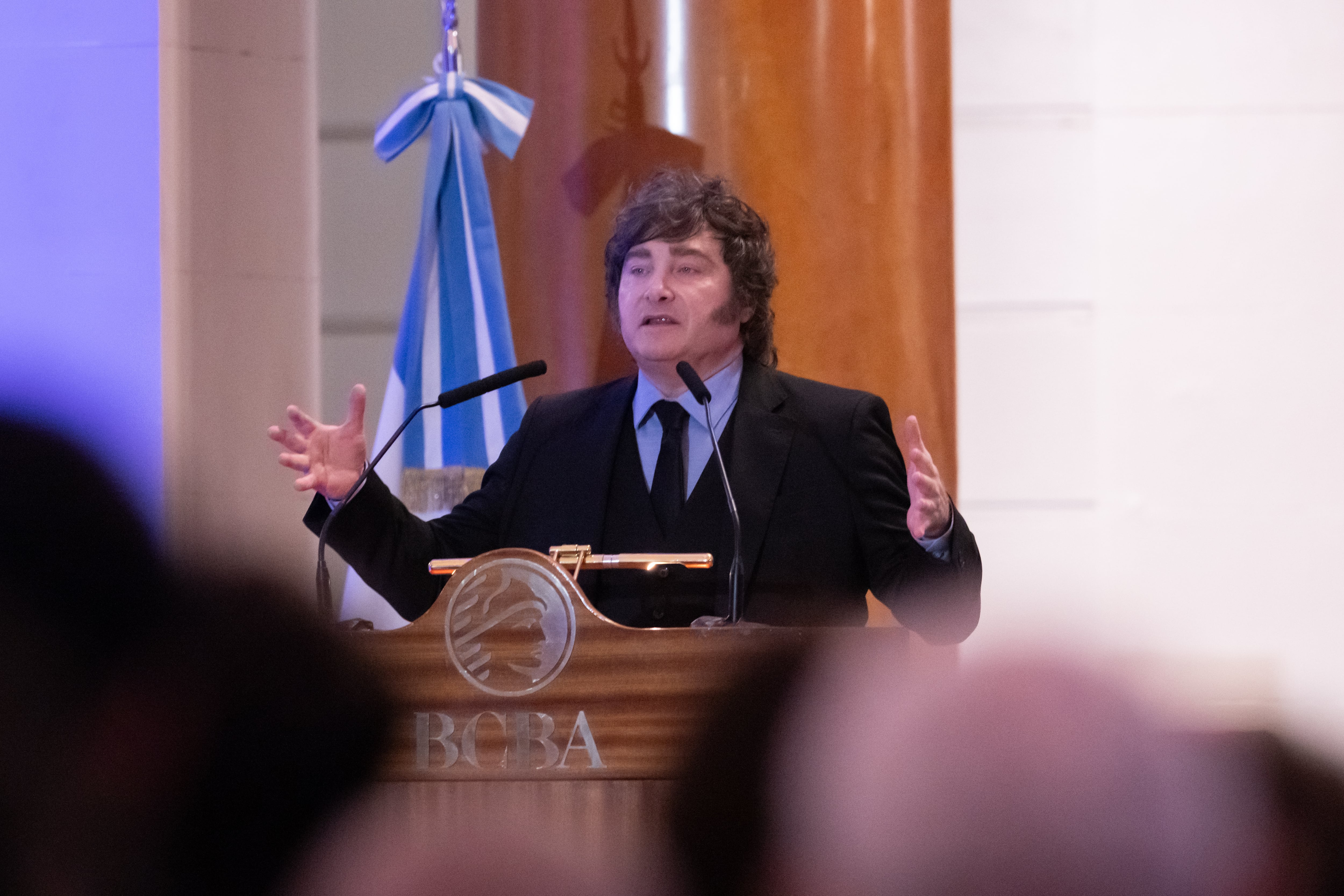 Javier Milei en el 172° aniversario de la Bolsa de Comercio de Buenos Aires