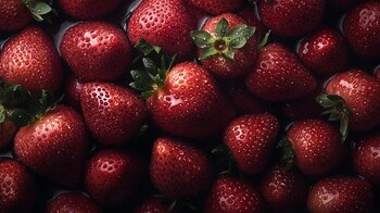 Las fresas son la fruta