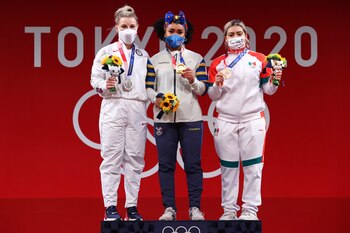 La mexicana consiguió medalla de