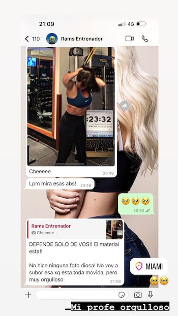La conversación de Wanda Nara