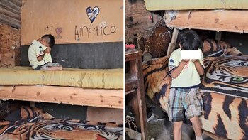 No pudo aguntar el llanto