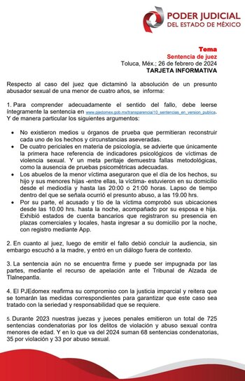 EL Poder Judicial invitó a