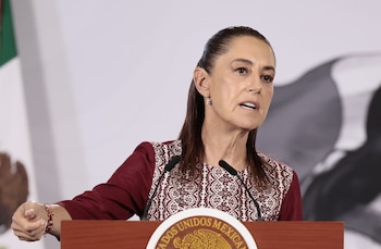 La presidenta de México Claudia Shainbaum. EFE/José Méndez