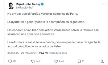 Miguel Uribe Turbay se fue