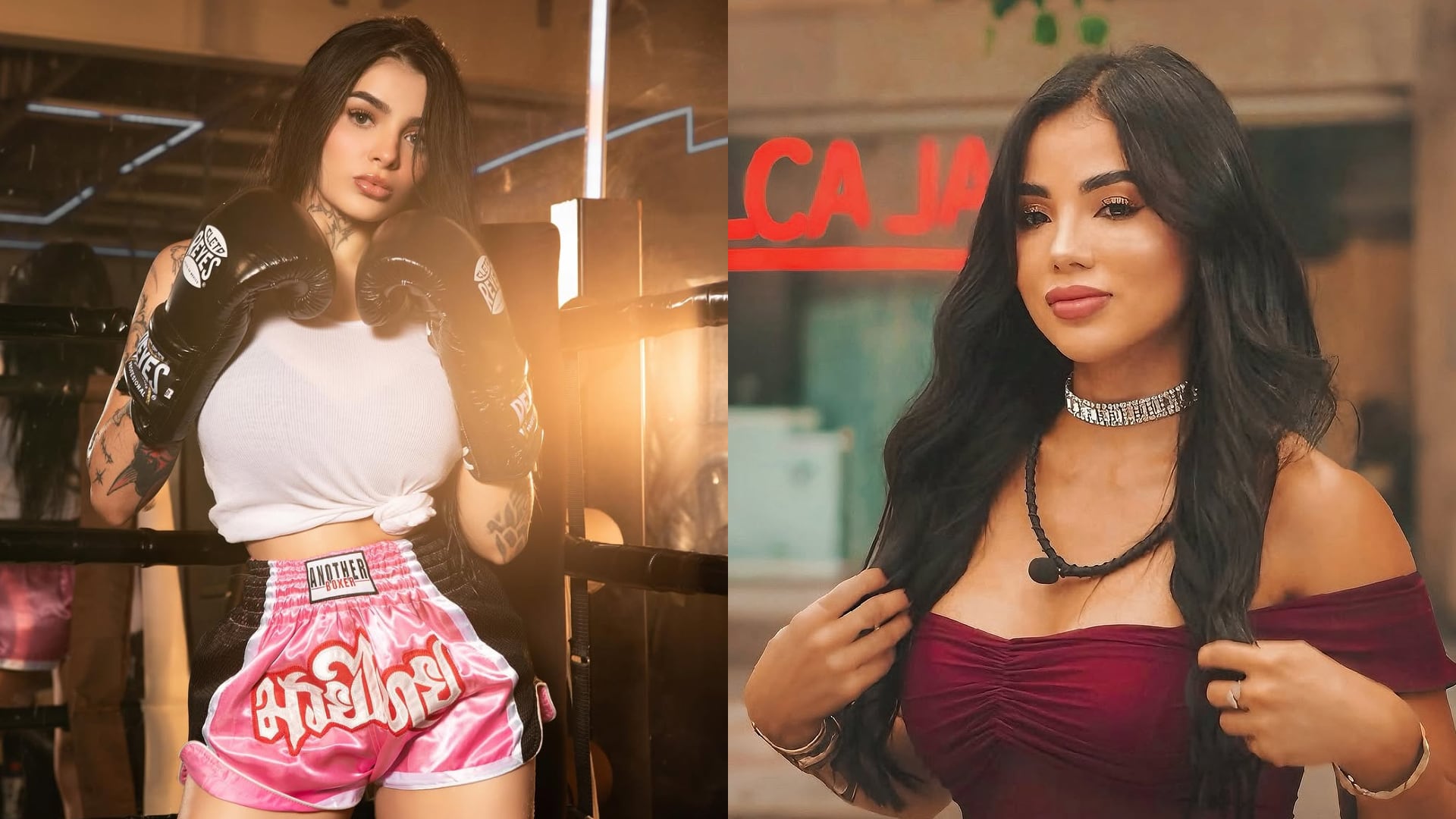 Karely Ruiz se prepara con disciplina para su pelea, seguidores advierten peligro para Karina García - crédito (IG Karely Ruiz-Karina García)
