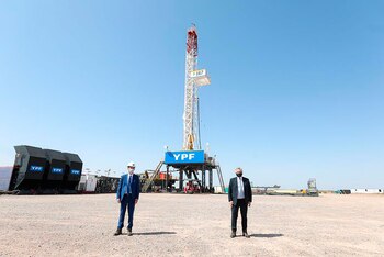 Alberto Fernández en Vaca Muerta