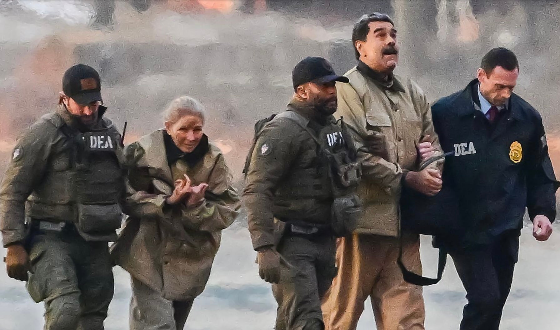 El ex dictador venezolano Nicolás Maduro y su esposa Cilia Flores (Archivo)