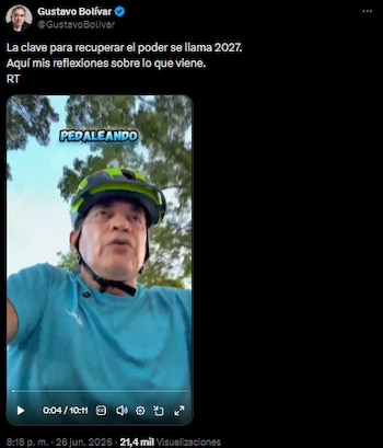 Gustavo Bolívar advirtió sobre ofensiva política y llamó a la resistencia pacífica del movimiento de Gustavo Petro - crédito @GustavoBolivar/X
