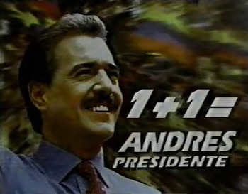 El entonces candidato presidencial también utilizó imágenes de la goleada de Colombia sobre Argentina - crédito Captura de Video YouTube/ Bestiario del balón