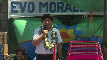 Evo Morales, expresidente boliviano durante