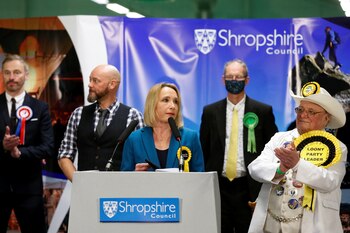 La candidata del Partido Liberaldemócrata,